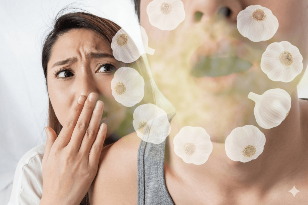 Почему чеснок портит дыхание?